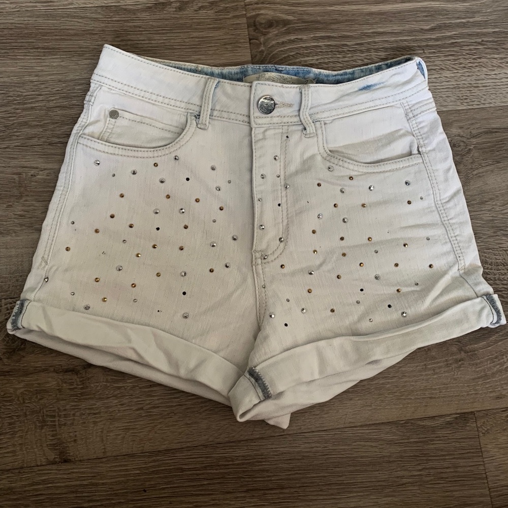 Jou Jou Glam Wash Denim Shorts